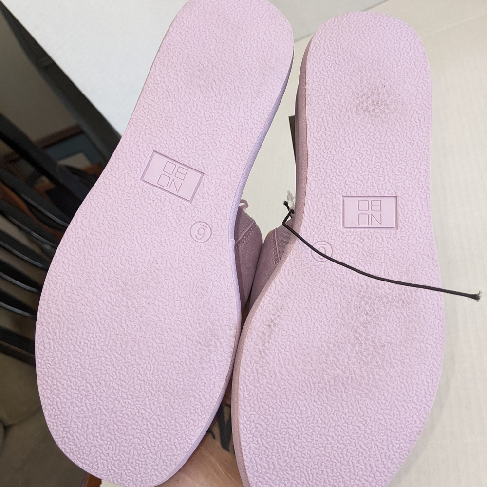 ✨NWT✨No Boundaries Open Toe Lavender Platform Sandals/Mules - Picture 4 of 5